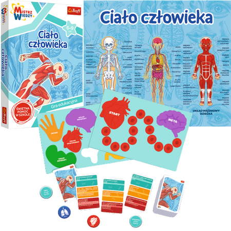 Trefl Ciało człowieka Mistrz Wiedzy Gra Edukacyjna