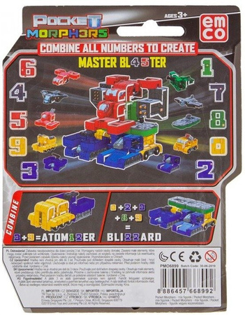 Pocket Morphers Seria 2 Cyfra 9 Pojazd 9auntlet