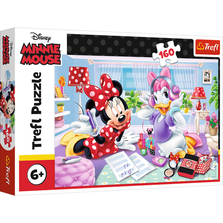 Puzzle 160 elementów Dzień z Przyjaciółką Minnie Trefl
