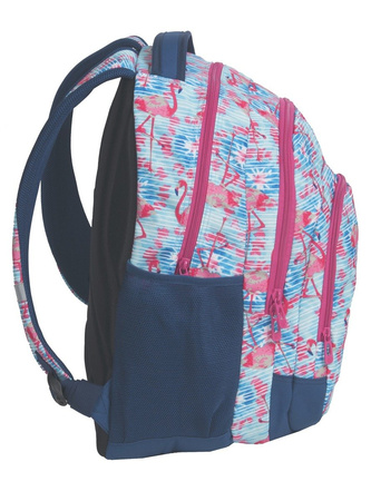 PASO Plecak Szkolny 2-komorowy 18-2706FLA Flamingi