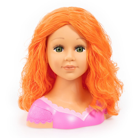 Bayer Głowa do czesania stylizacji Charlene Ruda + kosmetyki