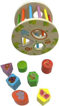 Smily Play Żółw Sorter do Ciągnięcia Drewniany