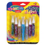 Colorino Zestaw Klej + Brokaty Glitter 6 sztuk
