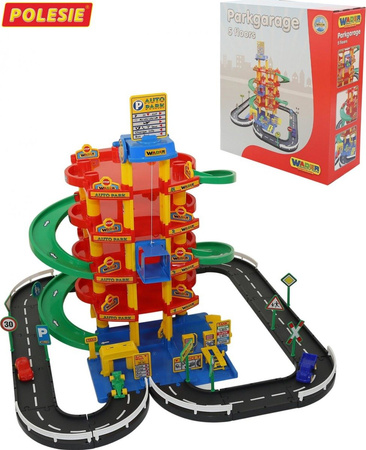 Wader Polesie Parking 5 Poziomów 3 Auta Winda 73 cm