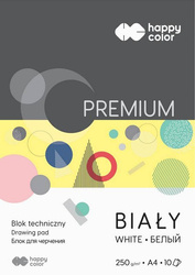  HAPPY COLOR Blok techniczny A4/10K Premium 250g