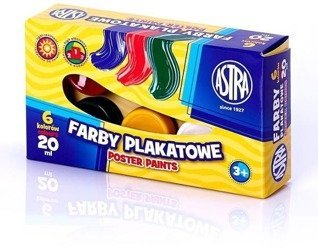 Astra Farby Plakatowe 6 Kolorów