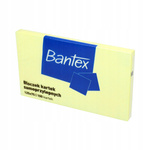 Bantex Karteczki żółte samoprzylepne 125 x 75 100k