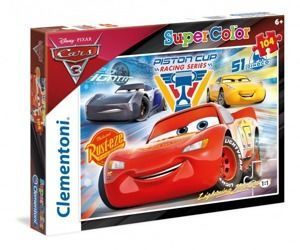 Clementoni Supercolor Puzzle 104 el - Auta Cars 3