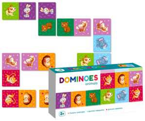DODO - Domino Zwierzęta 28 el Gra dla Dzieci 3+