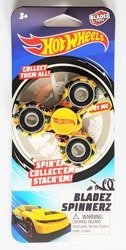Fidget Hand Spinner Metalowy Żółty - Hot Wheels
