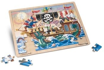 Melissa&Doug Puzzle Drewniane Przygoda Piratów 