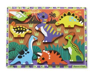 Melissa and Doug Drewniane Puzzle Dinozaury 