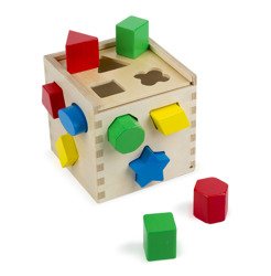 Melissa and Doug Drewniany Sorter Kształtów 14 el