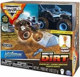 Monster Jam Auto + Piasek Kinetyczny Megalodon