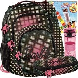 PASO Zestaw Plecak Młodzieżowy BAO-2706 + Akcesoria Barbie Kratka
