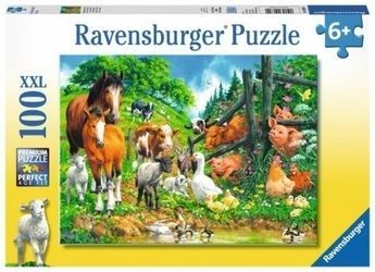 Puzzle 100 el. RAVENSBURGER Zwierzęta Gospodarskie