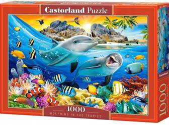Puzzle 1000 el. Castorland - Delfiny w Tropikach
