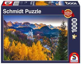 Puzzle 1000 el. Schmidt - Jesień na Zamku Neuschwanstein Niemcy