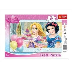 Puzzle 15 el. Trefl Ramkowe Przyjęcie Księżniczki