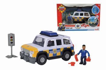Simba Strażak Sam Jeep Policyjny z Figurką Malcolm