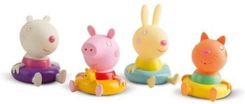 Świnka Peppa Zabawka do Kąpieli 4 Figurki Peppa i Przyjaciele