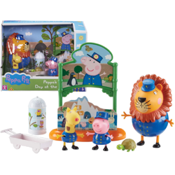 TM TOYS Świnka Peppa Zestaw ZOO 3 Figurki Akcesoria