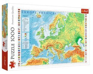 TREFL Puzzle 1000 Mapa fizyczna Europy 
