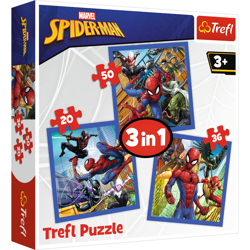 TREFL Puzzle 3w1 Pajęcza siła Spiderman