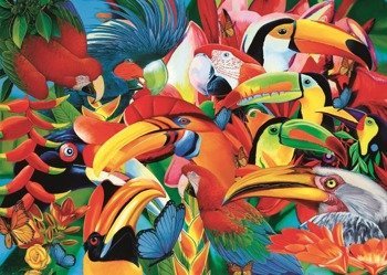 TREFL Puzzle 500 el. Kolorowe Ptaki