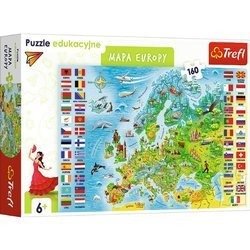 Trefl Puzzle 160el Edukacyjne Mapa Europy